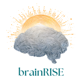 brainRISE brain logo with sun