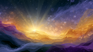 dreamy natural sunrise